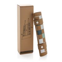 Set gioco pieghevole in sughero dama e backgammon